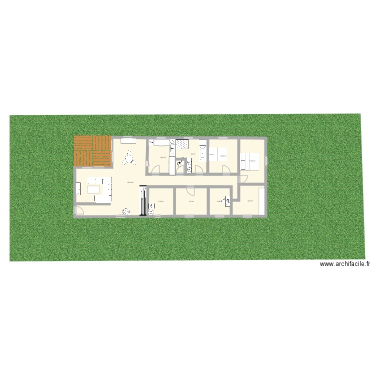 Test 2 chbre. Plan de 0 pièce et 0 m2