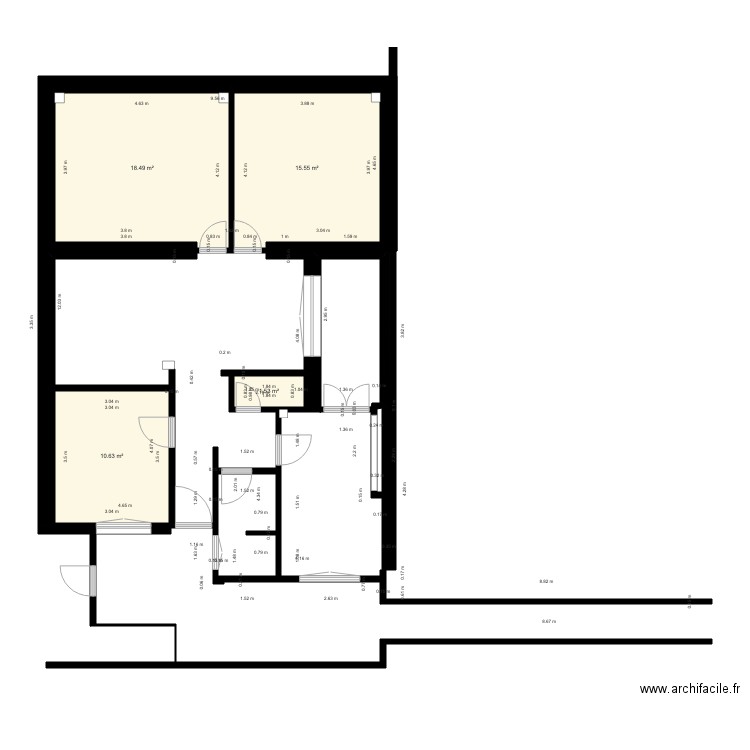 Plan de Maison La Marsa Original. Plan de 0 pièce et 0 m2