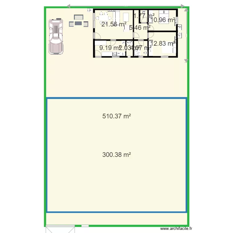 MAISON ABIDJAN. Plan de 