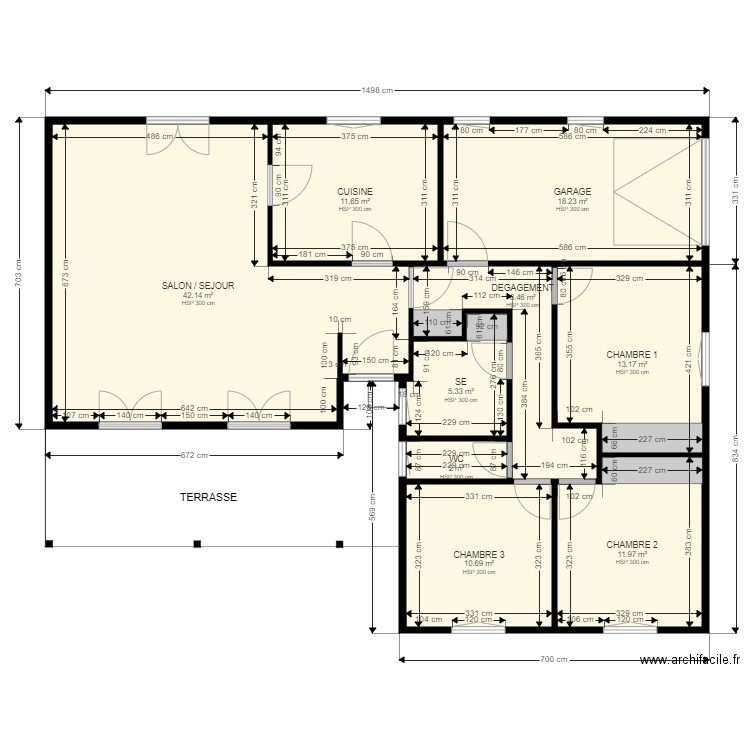 VILLA YEDDEL CONSTRUCTION. Plan de 9 pièces et 124 m2