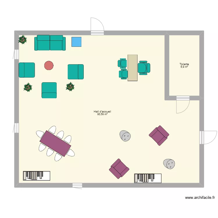 Hall d'accueil . Plan de Hall d'accueil . Plan de