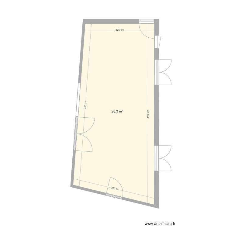 BELVEDERE véranda. Plan de 1 pièce et 28 m2