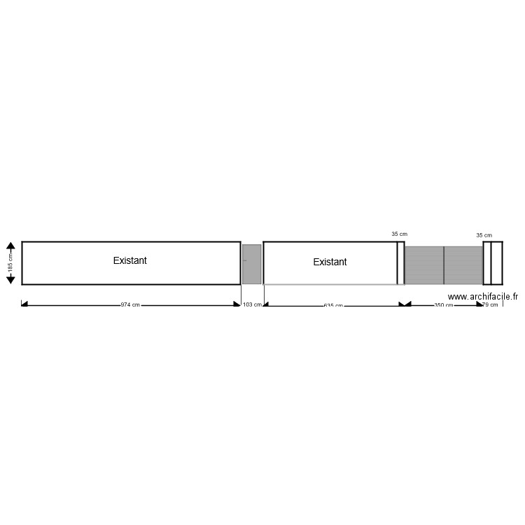 Plan de Clôture . Plan de 5 pièces et 31 m2