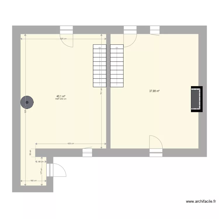 grange . Plan de 