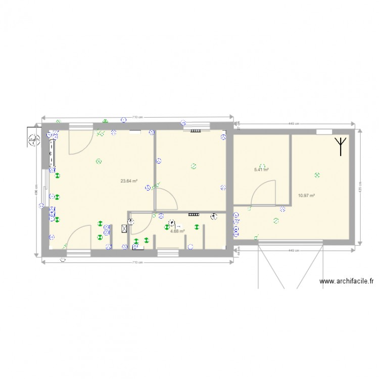 Garage Povo EDF. Plan de 0 pièce et 0 m2