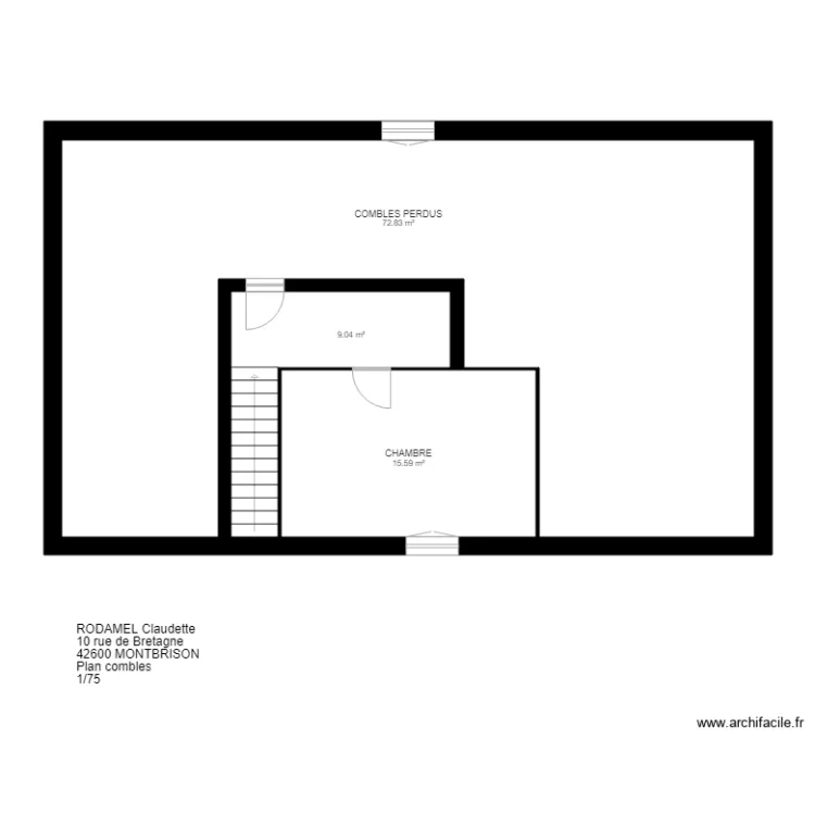 RODAMEL MONTBRISON. Plan de 