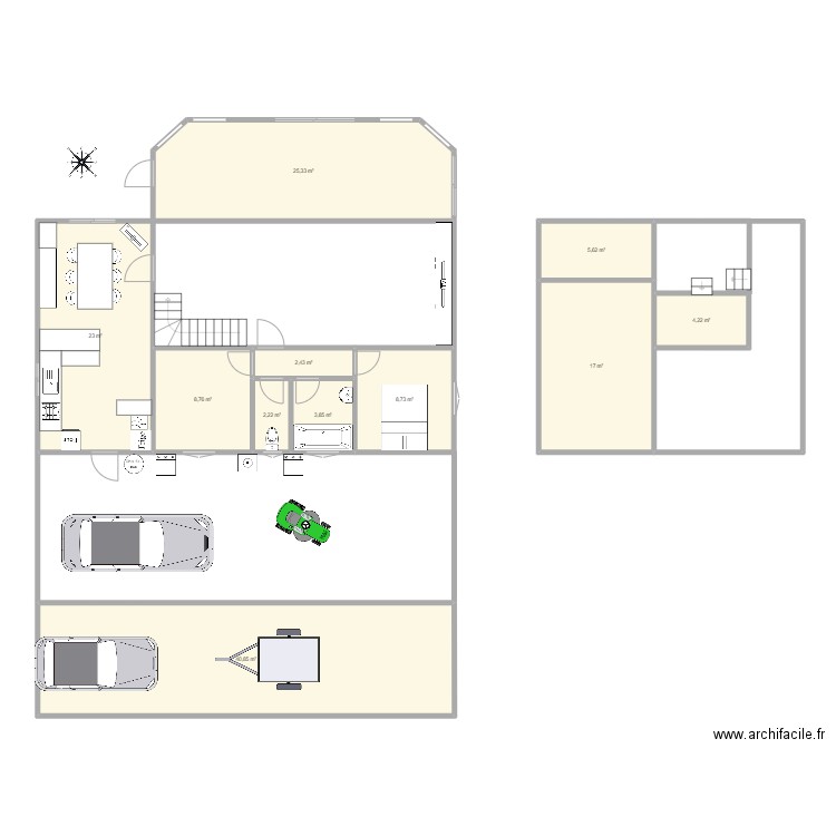 220223. Plan de 11 pièces et 142 m2