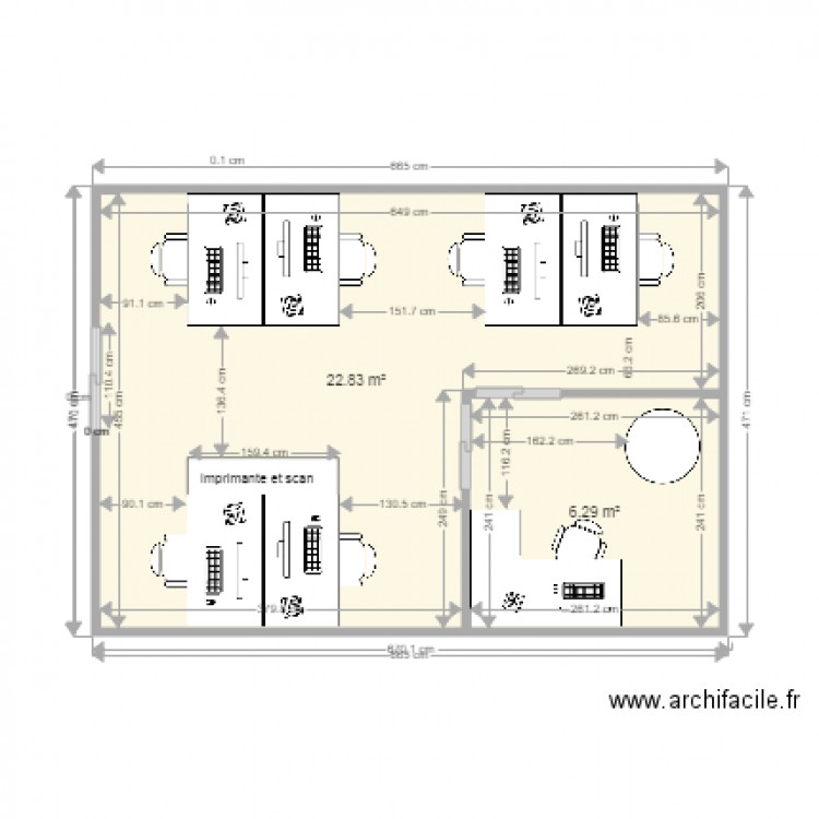 BUREAU 60 V2. Plan de 0 pièce et 0 m2