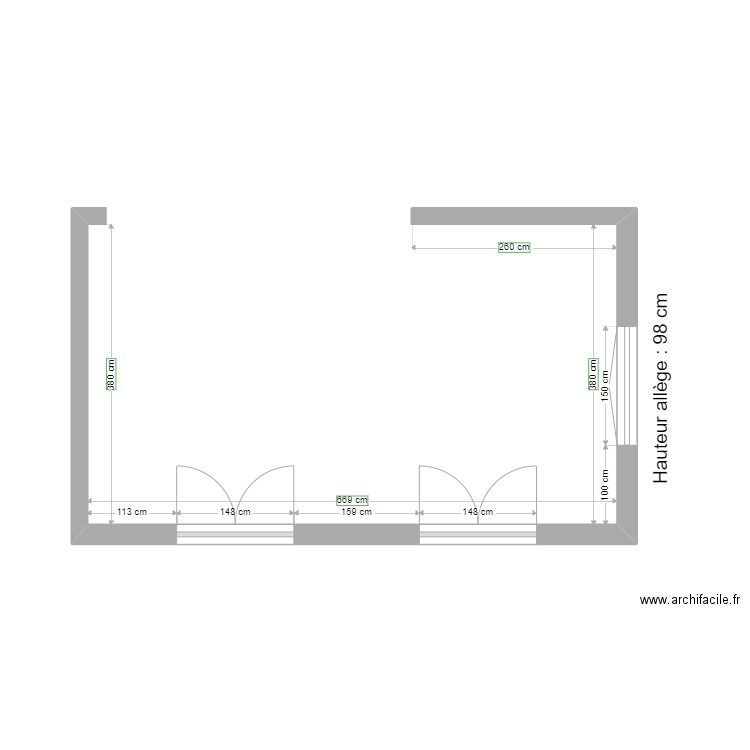 MOREAU RDC. Plan de 0 pièce et 0 m2