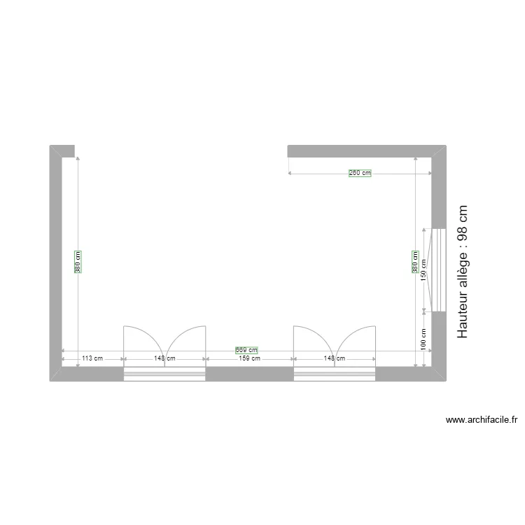 MOREAU RDC. Plan de MOREAU RDC. Plan de