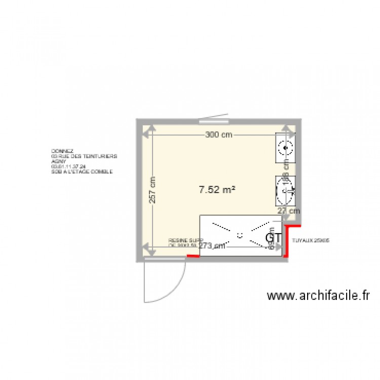 DONNEZ. Plan de 0 pièce et 0 m2