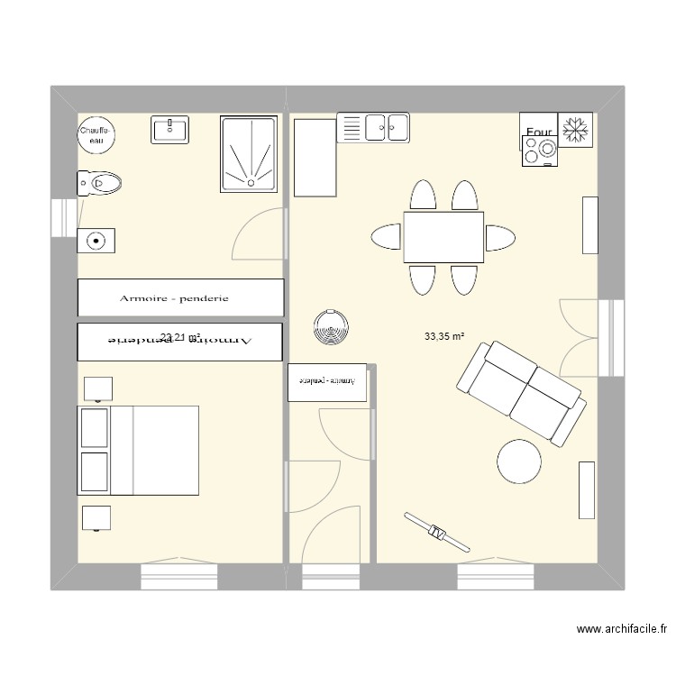 chambre devant 4. Plan de 0 pièce et 0 m2