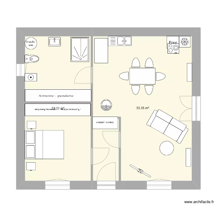chambre devant 4. Plan de 