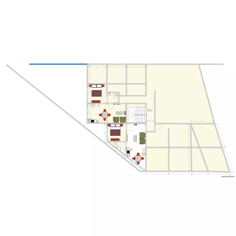 Charles appartments etages. Plan de 