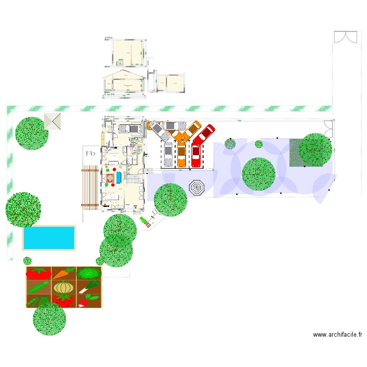 Garage. Plan de 0 pièce et 0 m2