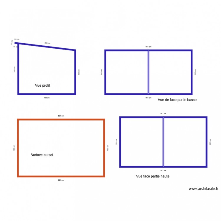 carport. Plan de 0 pièce et 0 m2
