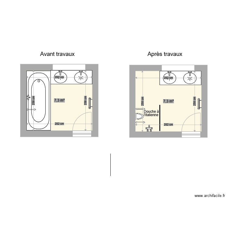 CHILES SDB St Martin la plaine. Plan de 0 pièce et 0 m2