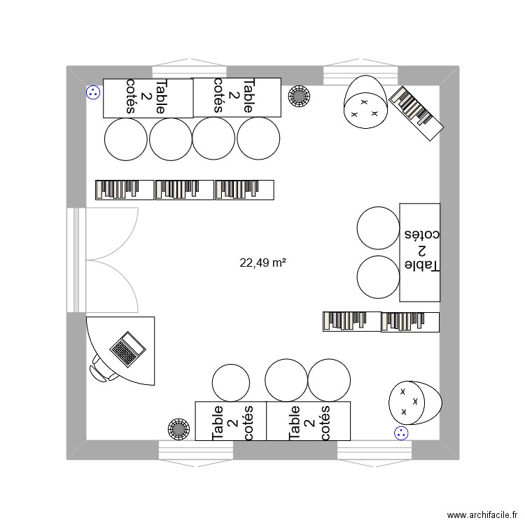 Plan 1 bibliothèque . Plan de 0 pièce et 0 m2