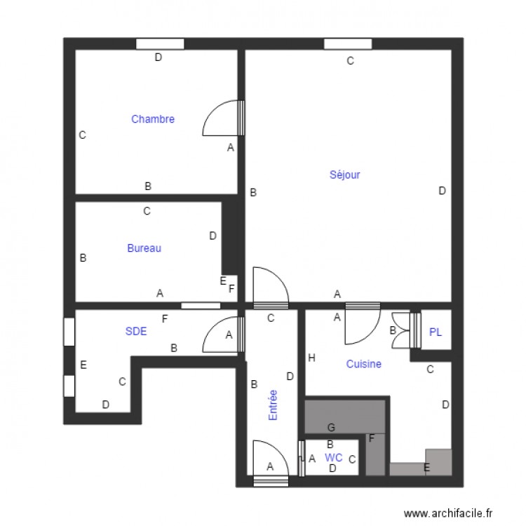 RE JOUEN 5ETG DROITE. Plan de 0 pièce et 0 m2