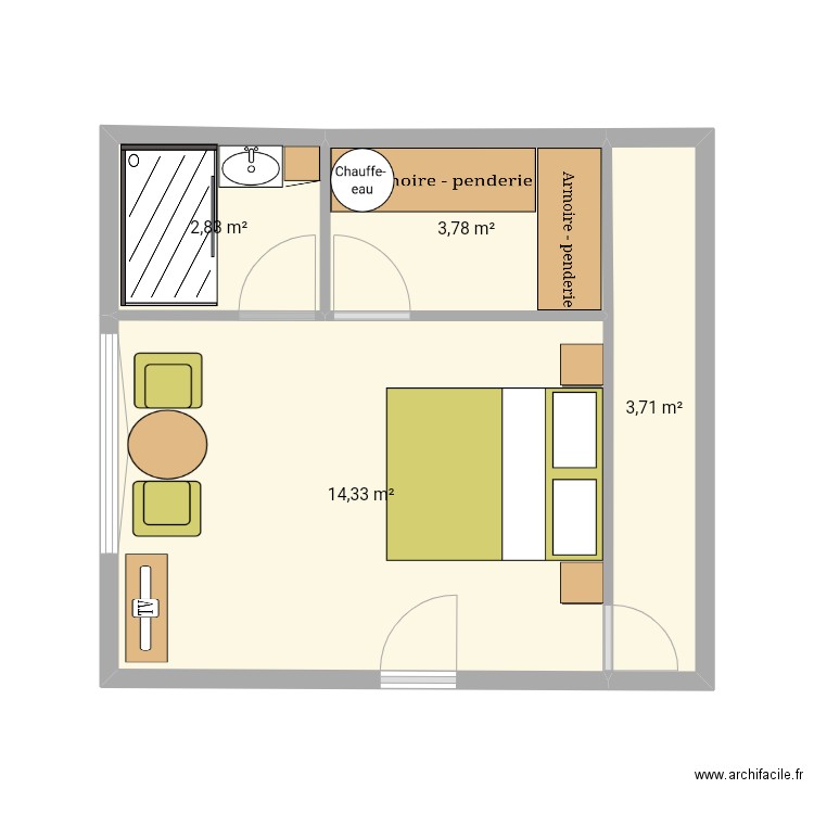 1er étage suite parentale . Plan de 0 pièce et 0 m2