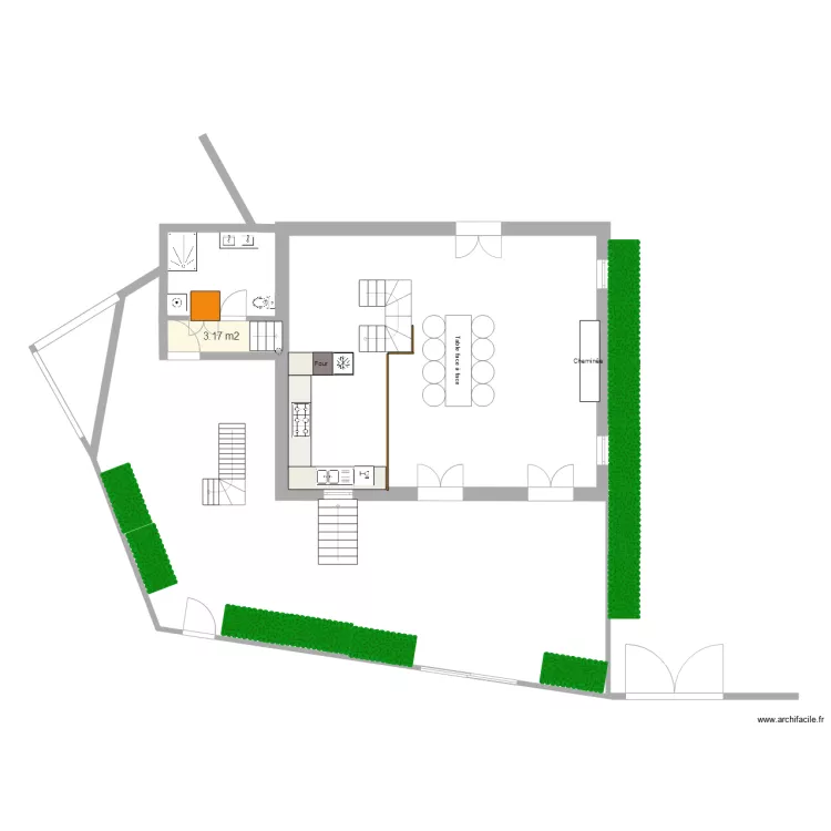 grange sermaise PARCELLE 2081escalier 2. Plan de 