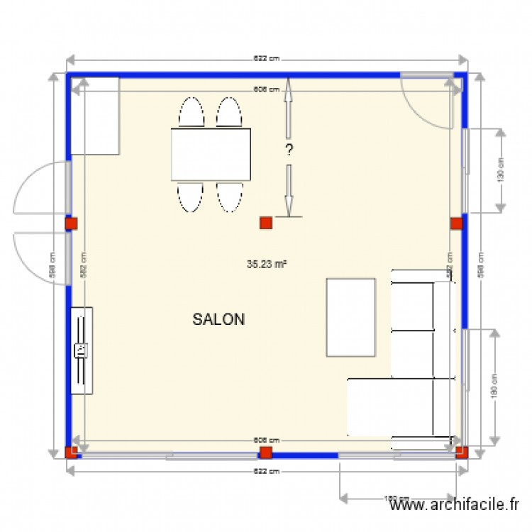 SALON. Plan de 0 pièce et 0 m2