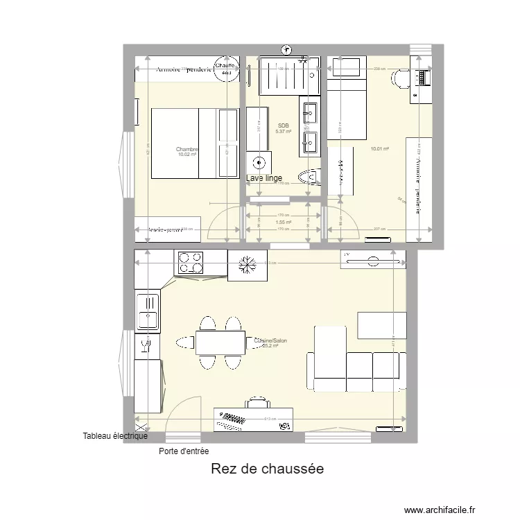 Maison 2. Plan de 