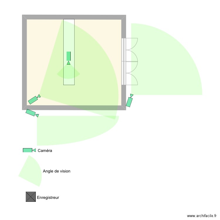 Le palais des glaces. Plan de 1 pièce et 29 m2