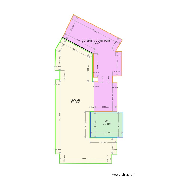 LOCAL PRO V1. Plan de 0 pièce et 0 m2