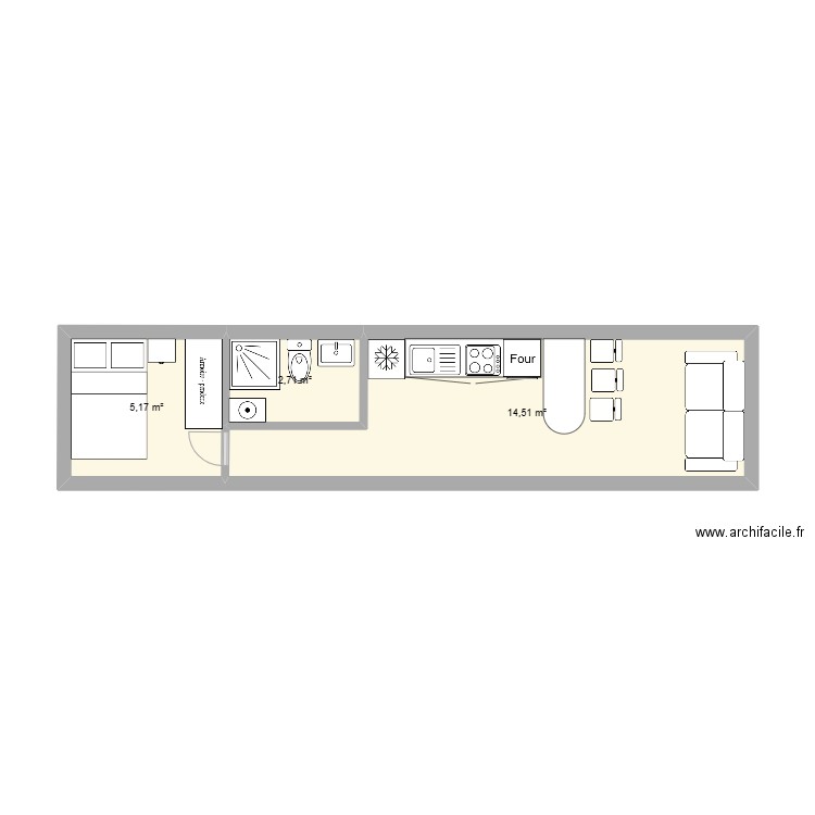 MODULE 11X2,55= 28,05 M2. Plan de 0 pièce et 0 m2