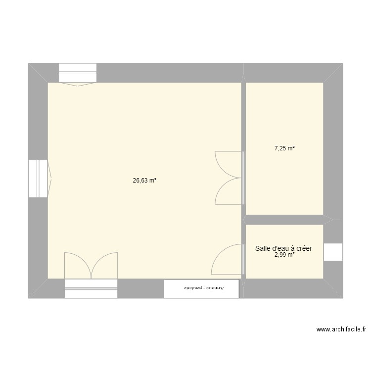 2303RodriguesFlorent . Plan de 3 pièces et 37 m2