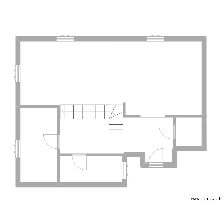 DESLILE. Plan de 4 pièces et 72 m2