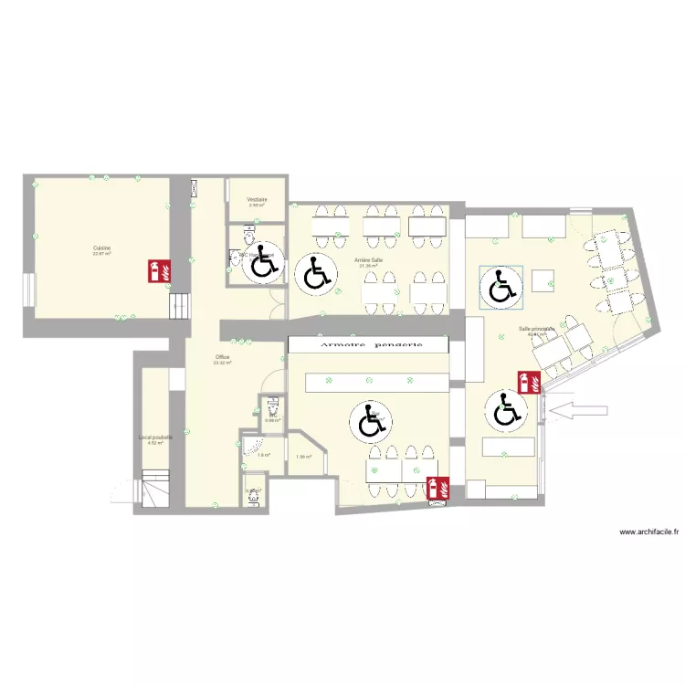 acces chez grand mere le perthus. Plan de 