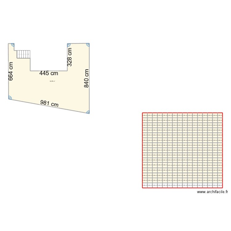 terrasse. Plan de 241 pièces et 138 m2