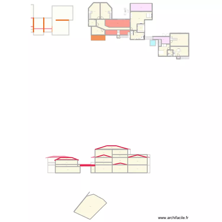 Plan 31 décembre 2025. Plan de 129 et 2244 m² Plan 31 décembre 2025. Plan de 129 et 2244 m²