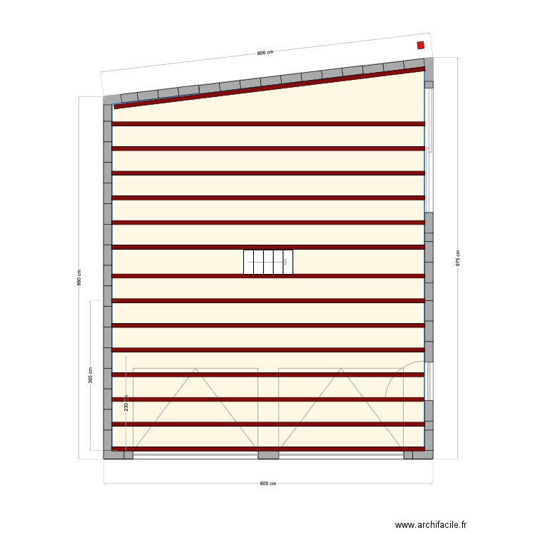  grenier. Plan de 1 pièce et 67 m2