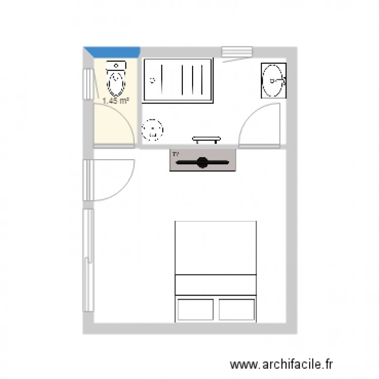 chambre 4 pascal. Plan de 0 pièce et 0 m2