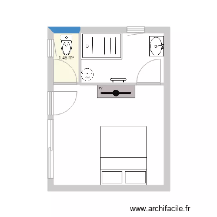 chambre 4 pascal. Plan de 
