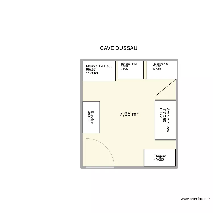 Cave . Plan de 