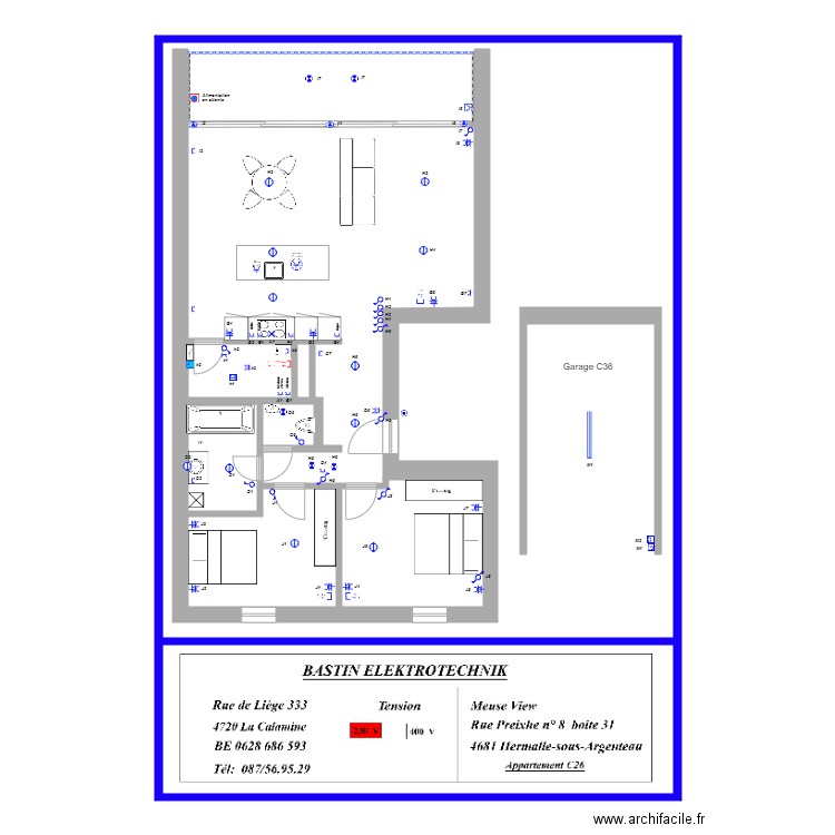 Appartement  Meuse View Bâtiment C26 05. Plan de 0 pièce et 0 m2