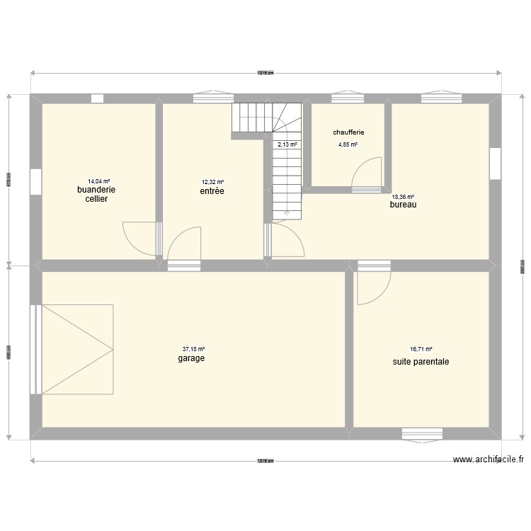 plan favier 01. Plan de 7 pièces et 106 m2