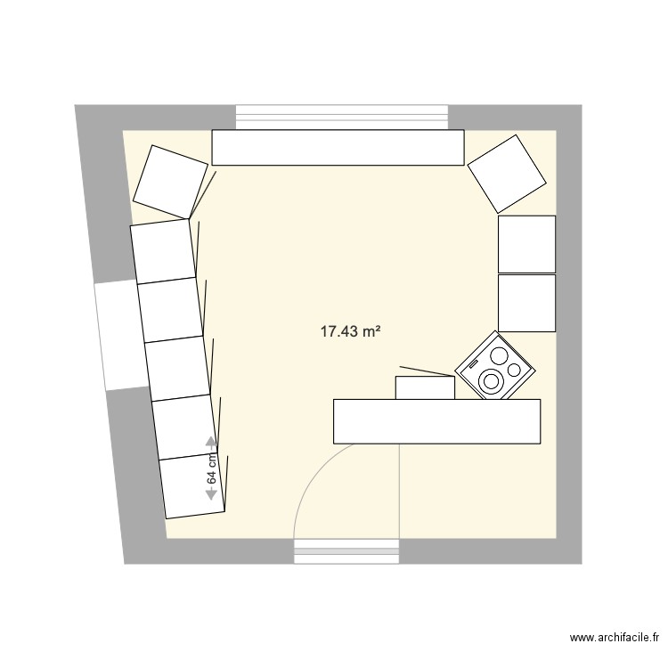 Villetrun Cuisine avec récupération 2. Plan de 0 pièce et 0 m2