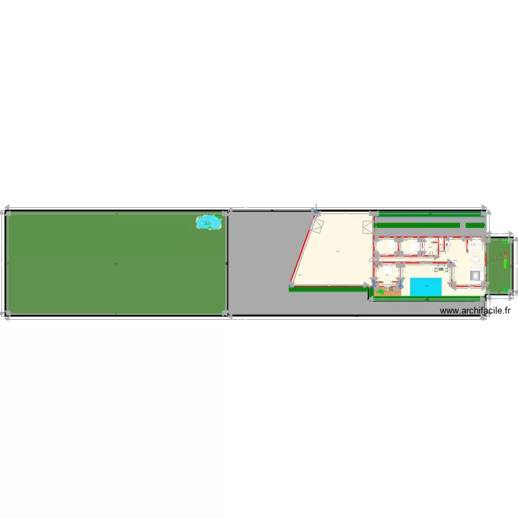 Florensac sur le cot&eacute;. Plan de 