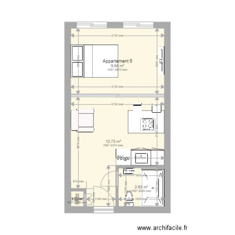 Appartement 06 mm. Plan de 0 pièce et 0 m2