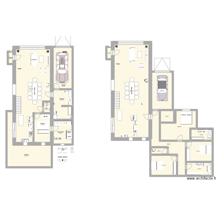 grangeCHA. Plan de 29 pièces et 456 m2