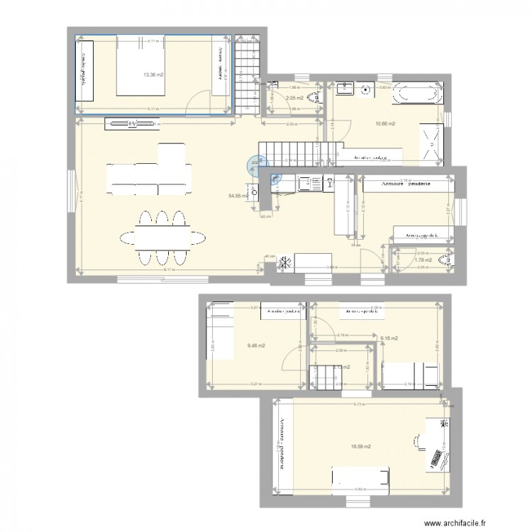 cabanon. Plan de 0 pièce et 0 m2