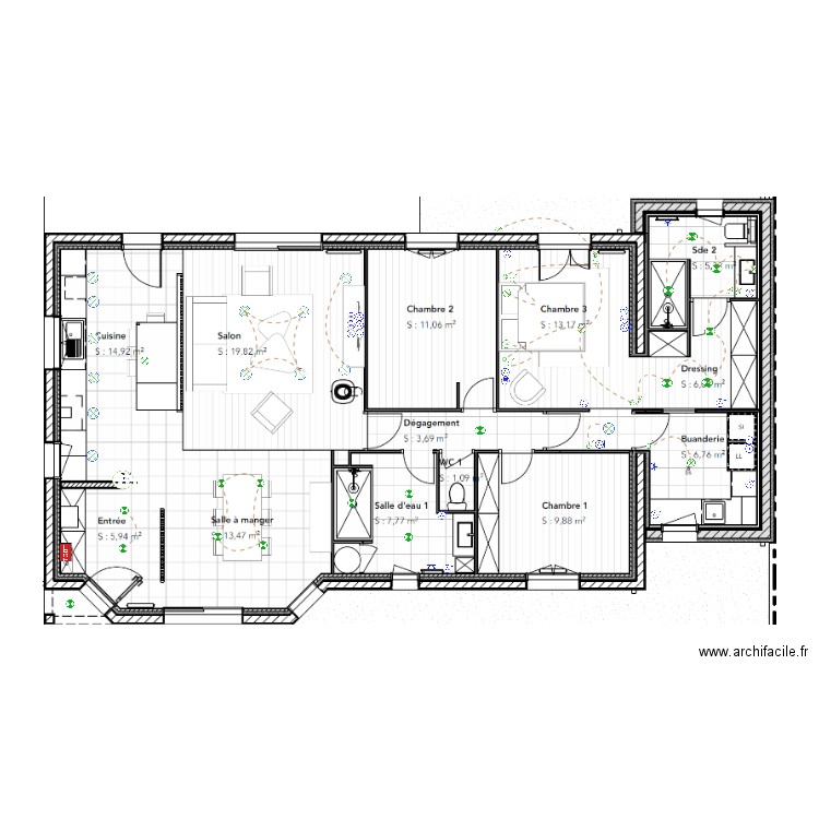 Brecheteau. Plan de 0 pièce et 0 m2