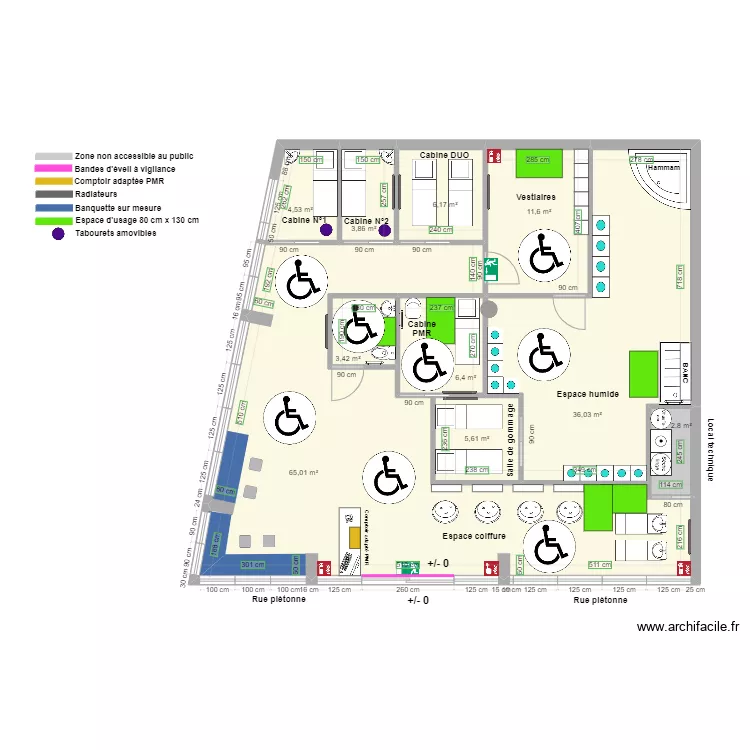 KECHNAYA D'ORIENT après travaux 3 ème dépôt avec espace de rotation. Plan de KECHNAYA D'ORIENT après travaux 3 ème dépôt avec espace de rotation. Plan de