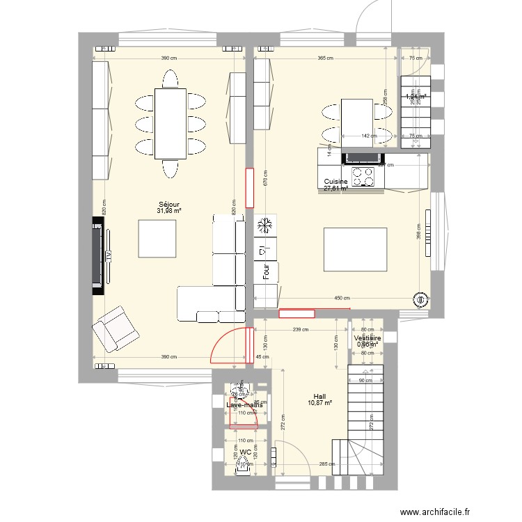 Maison Résistance V08. Plan de 39 pièces et 380 m2