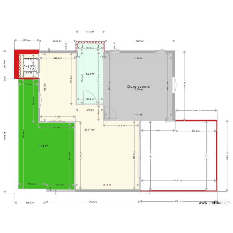 PLAN HAUT . Plan de 0 pièce et 0 m2